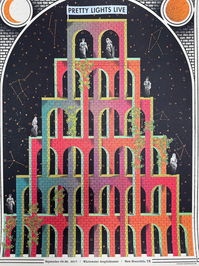 Pretty Lights - 2017 Eric Nyffeler poster New Braunfels, TX