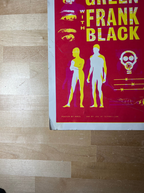 Pearl Jam - 1998 Ames Brothers poster Greenwood Village, CO Fiddler's Green (DAMAGE)