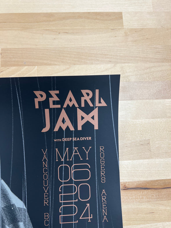 Pearl Jam - 2024 Matt Ryan Tobin poster Vancouver, BC, CAN Rogers Arena