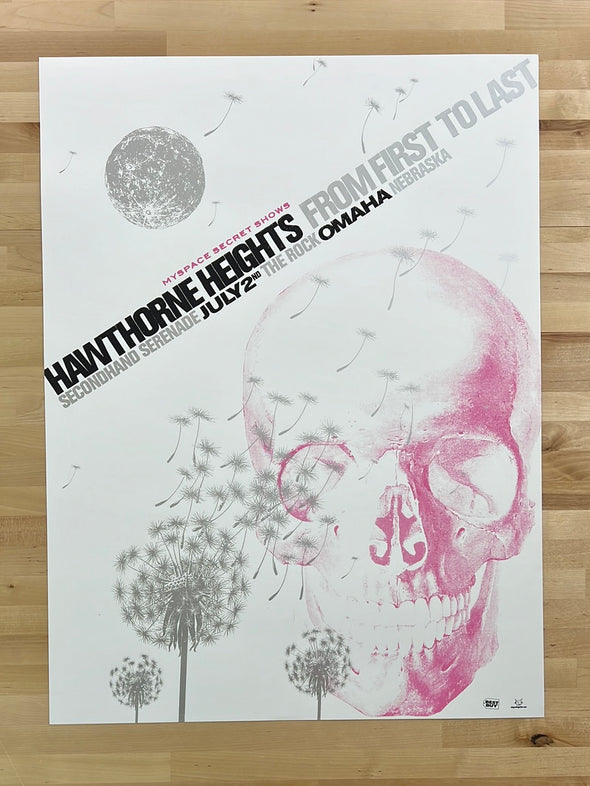 Hawthorne Heights - 2007 Poster Omaha, NE The Rock
