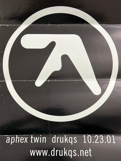 Aphex Twin - 2001 Drukqs promo poster Warp Records
