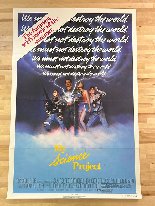 My Science Project - 1985 movie poster original