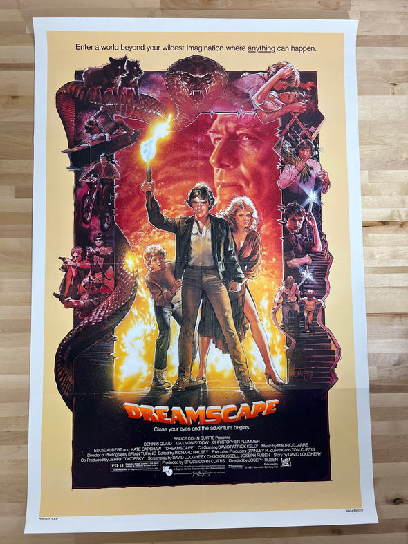 Dreamscape - 1984 one sheet movie poster original 27x41