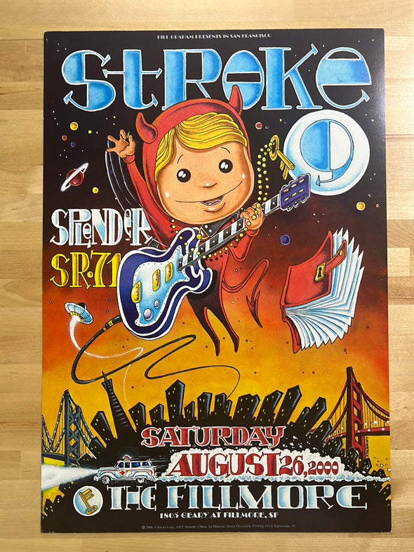 Stroke - 2000 J. Shea poster San Francisco, CA The Fillmore