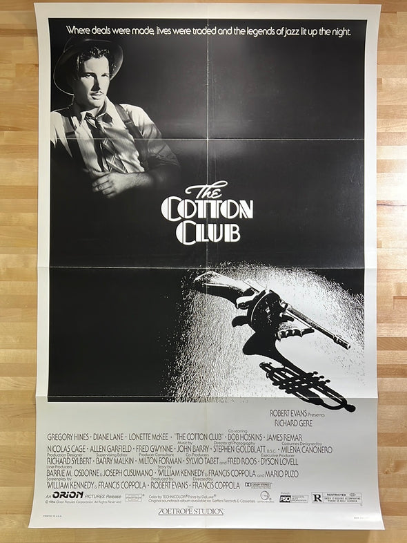 The Cotton Club - 1984 movie poster original vintage Richard Gere