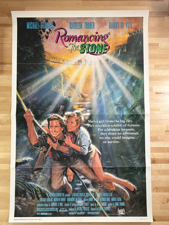 Romancing the Stone - 1984 movie poster original vintage