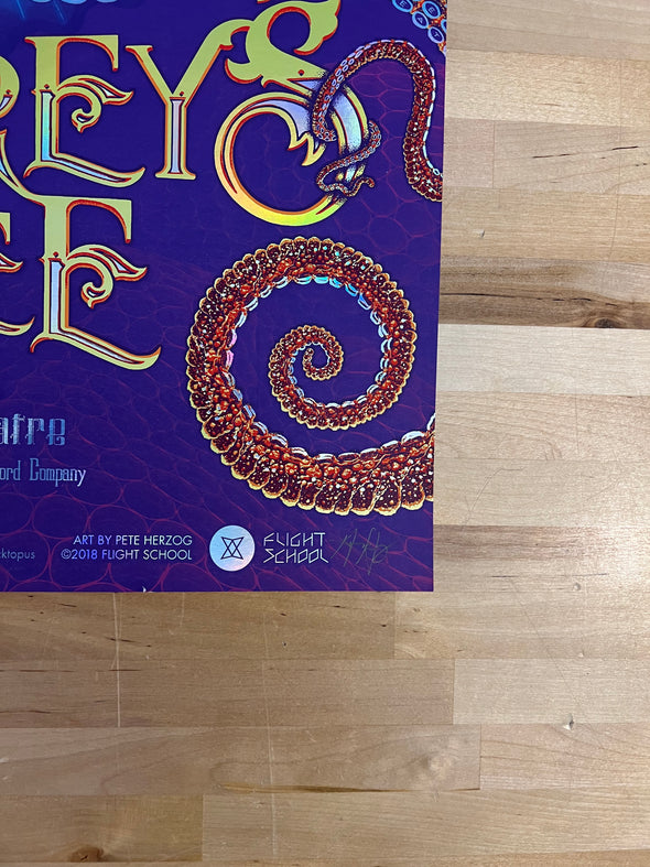 Umphrey's McGee - 2018 Pete Herzog poster Red Rocks Morrison, CO (RAINBOW FOIL)