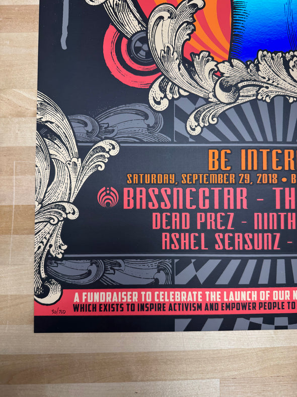 Be Interactive - 2018  poster Bassnectar Bill Graham Civic Auditorium