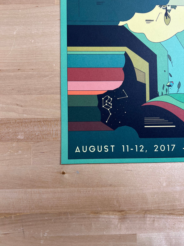 Pretty Lights - Ori Toor 2017 poster Morrison, CO 8/11-8/12 Red Rocks Amphitheatre