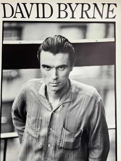 David Byrne - 1984 Susan Weinik promo poster original vintage Artemis