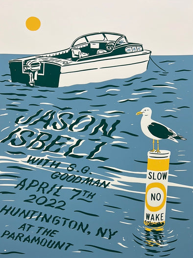 Jason Isbell - 2022 Ryan Duggan poster Huntington, NY The Paramount