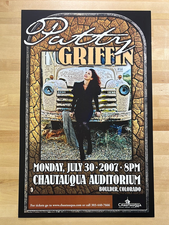 Patty Griffin - 2007 Rand Paul poster Boulder, CO Chautauqua Auditorium