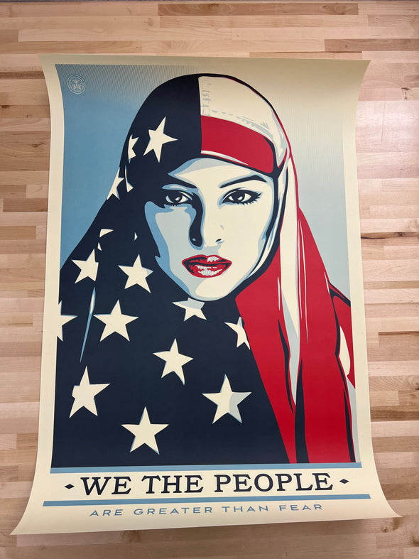 We The People Are Greater Than Fear - 2017 Shepard Fairey poster Obey art print