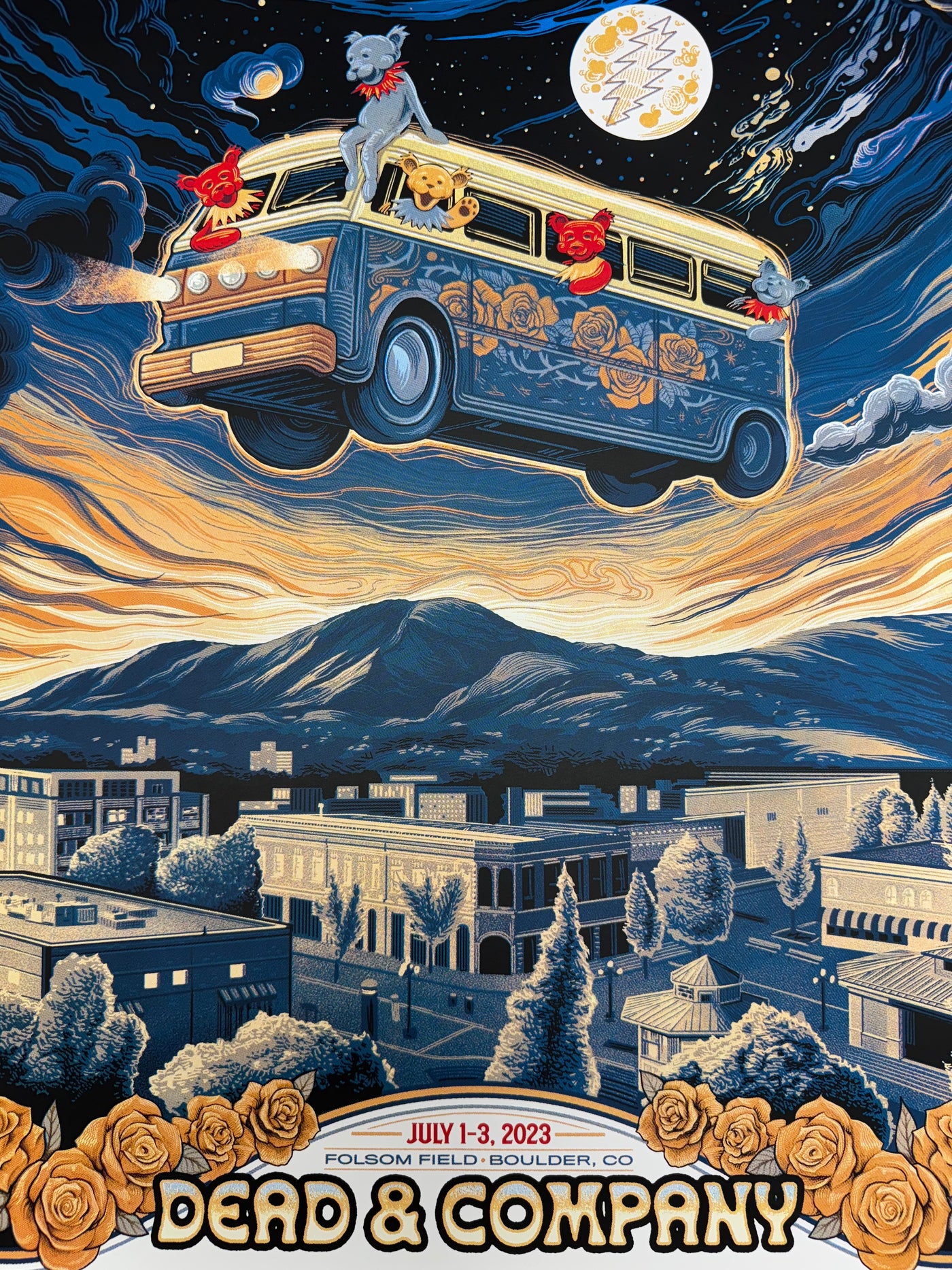 Dead & Company - 2023 Paul Kreizenbeck poster Boulder, CO