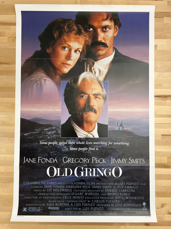 Old Gringo - 1988 one sheet movie poster original 27x41