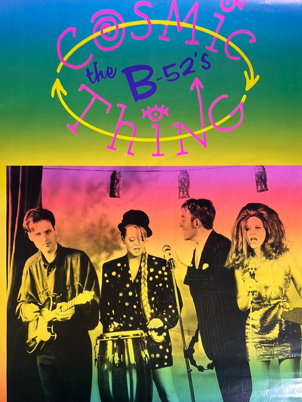 The B-52's - 1989 promo poster Cosmic Thing