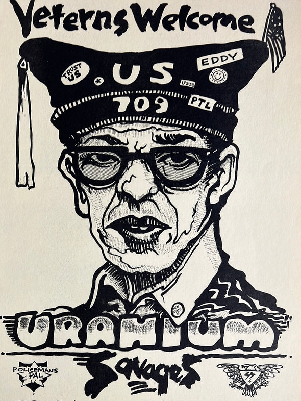 Uranium Savages - 1978 Kerry Awn poster Soap Creek Saloon Texas