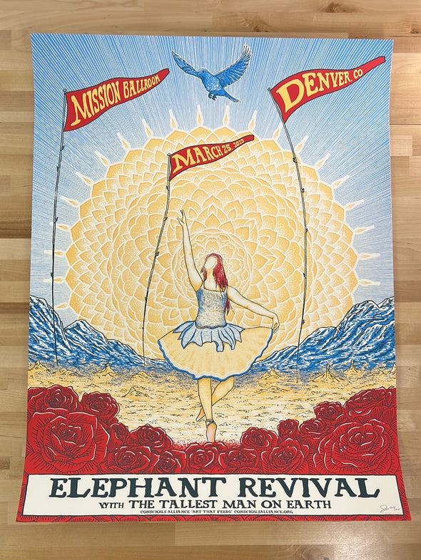 Elephant Revival - 2023 poster Mission Ballroom Denver, CO