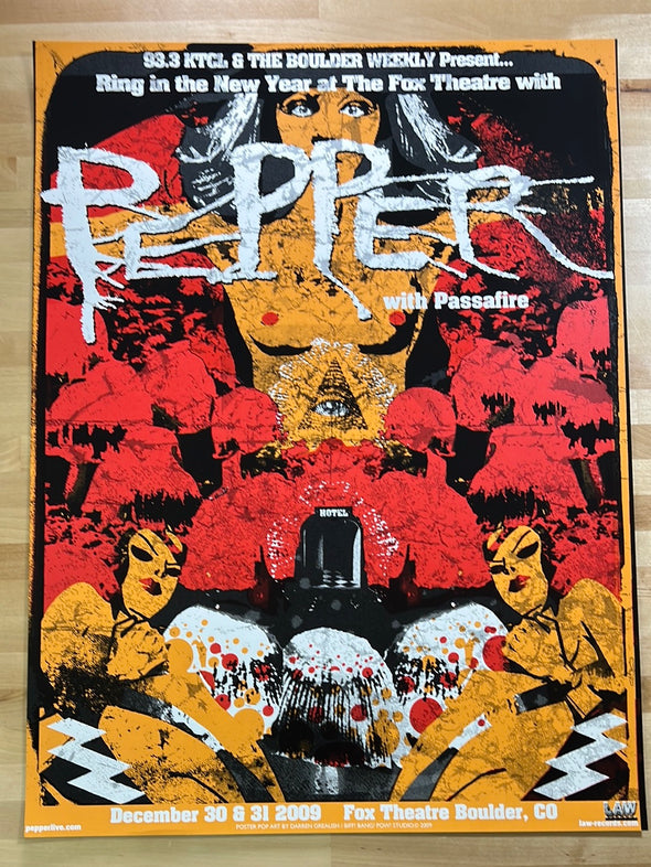Pepper - 2009 Darren Grealish poster Boulder, CO Fox Theatre