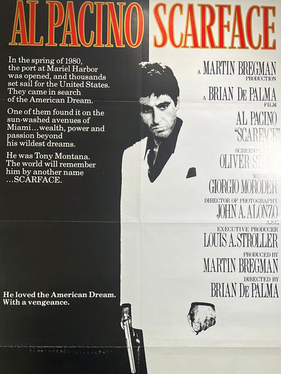 Scarface - 1983 movie poster original
