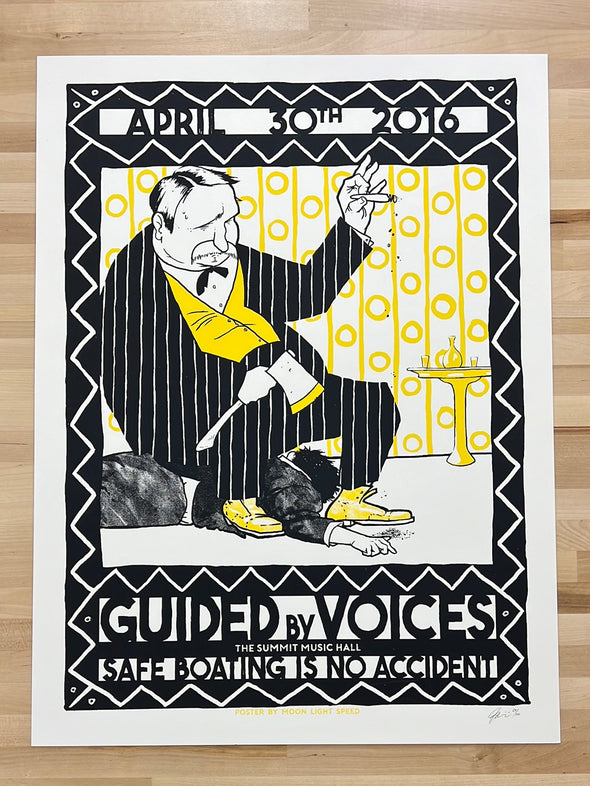 Guided By Voices - 2016 Moon Light Speed Press poster Denver, CO The Summit Music Hall