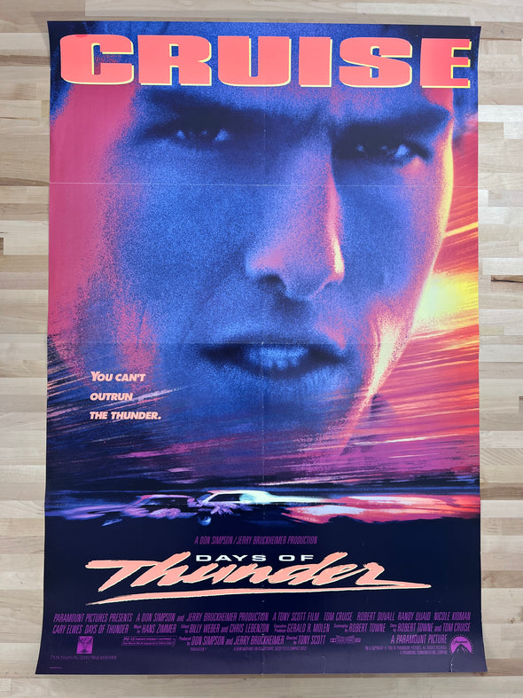 Days Of Thunder - 1990 one sheet movie poster original 27x40