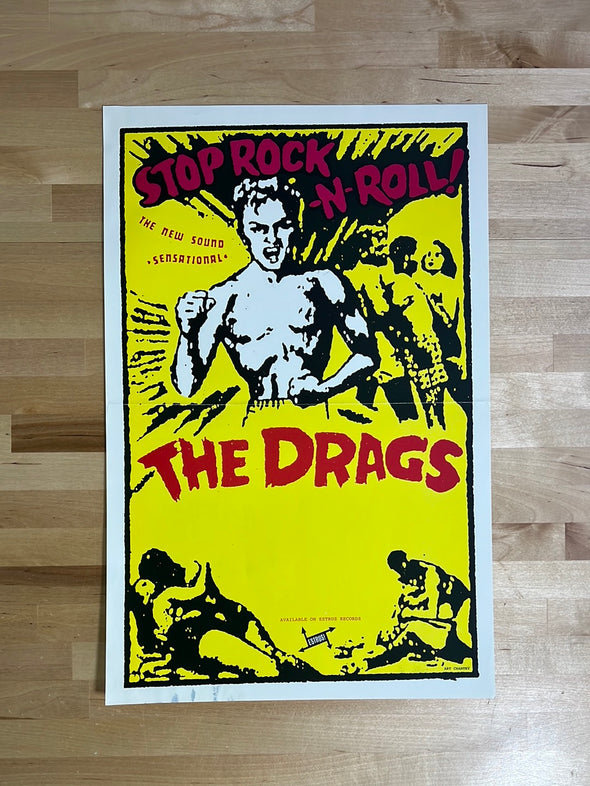 The Drags - Art Chantry poster Estrus Records