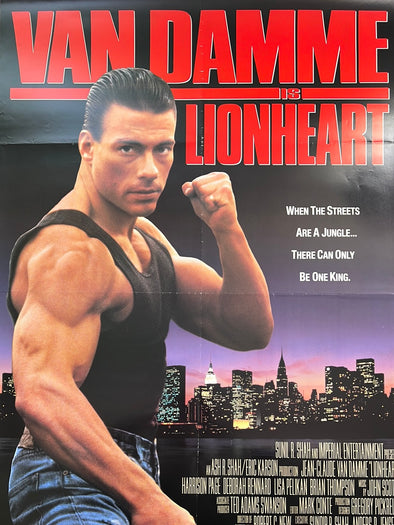 Lion Heart - 1991 movie poster original