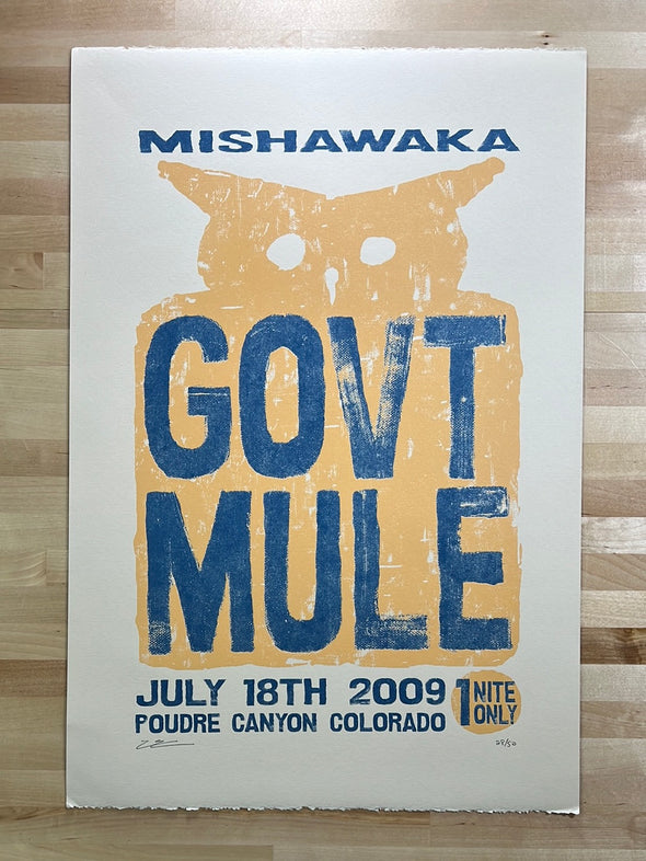 Gov't Mule - 2009 poster Ft Collins, CO Mishawaka