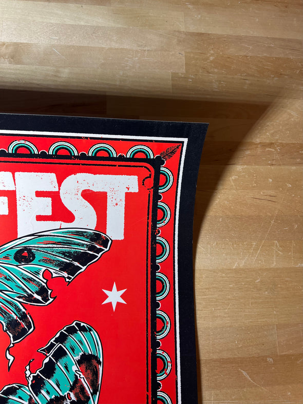 Riot Fest - 2023 Monique Doron poster Chicago, IL Douglas Park 9/15-9/17