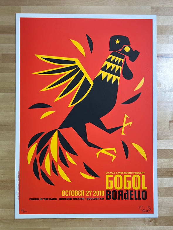 Gogol Bordello - 2010 Dan Stiles poster Boulder, CO Boulder Theatre I