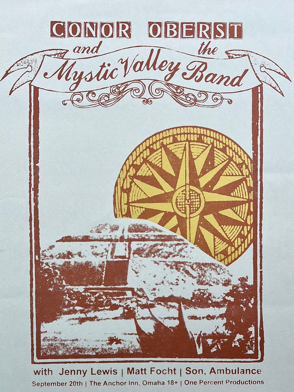 Conor Oberst & The Mystic Valley Band - 2008 poster Omaha, NB Anchor Inn
