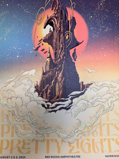 Pretty Lights - 2024 Cristian Eres poster Red Rocks Morrison, CO