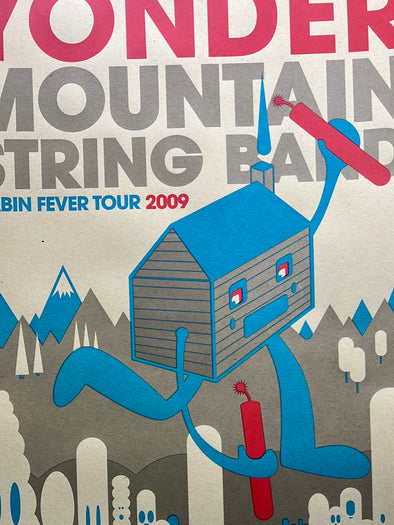 Yonder Mountain String Band - 2009 Cypher 13 poster Cabin Fever Tour