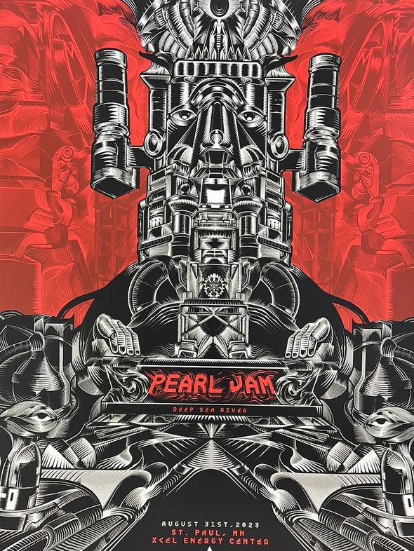 Pearl Jam - 2023 TOMO77 poster St. Paul, MN