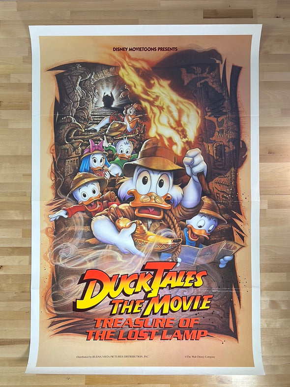 Duck Tales Treasure of the Lost Lamp - 1990 movie poster original vintage 27x40