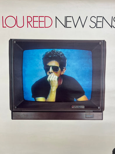 Lou Reed - 1984 promo poster original vintage New Sensations