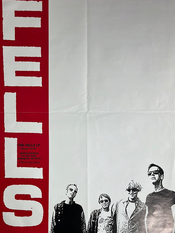 The Fells - 1995 Art Chantry promo poster Estrus Records