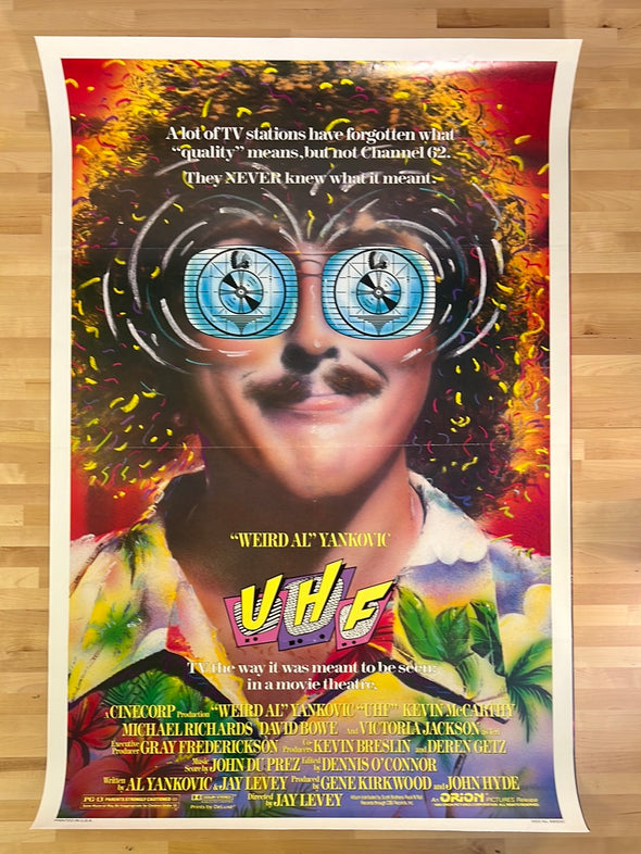 Weird Al Yankovic UHF - 1989 50th movie poster original