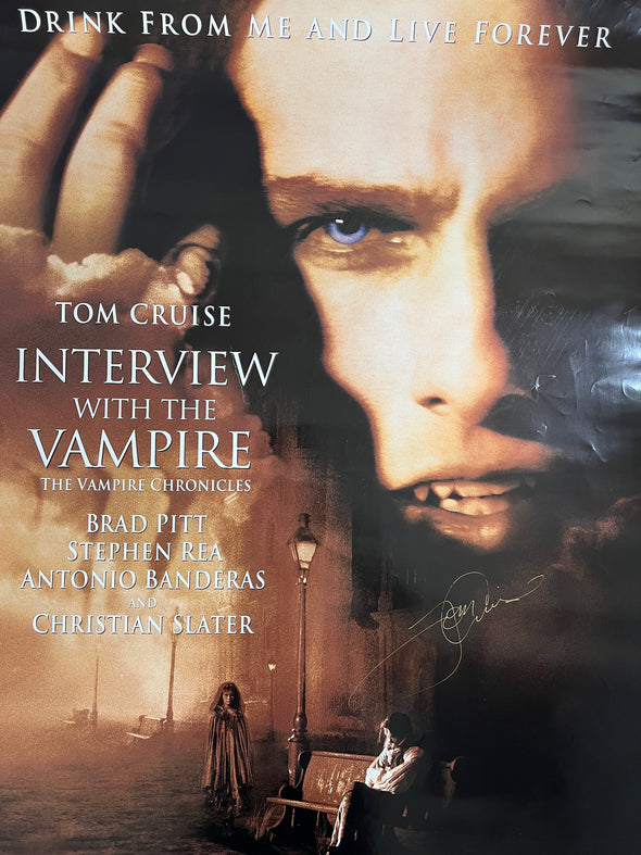 Interview With The Vampire - 1994 video promo movie poster original 27x40 SIGNED (unauthenticated)