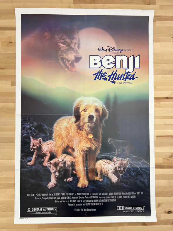 Benji The Hunted - 1987 one sheet movie poster original 27x41