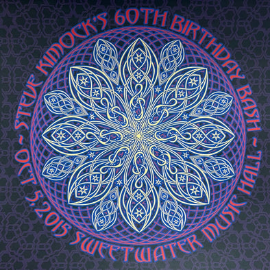 Steve Kimock's 60th Birthday Bash - 2015 Dave Hunter poster Mill Valley, CA Sweetwater Music Hall