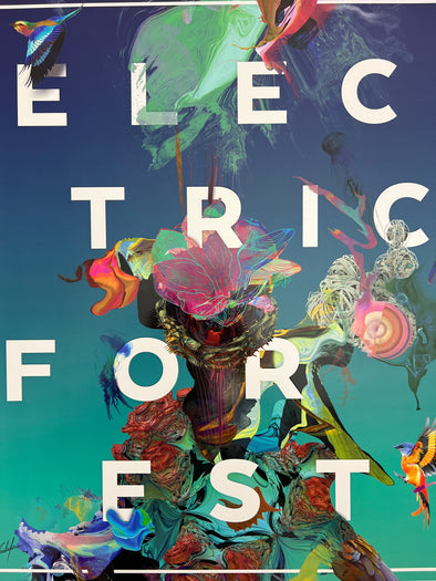 Electric Forest Festival - 2016 Archan Nair Poster Rothbury, MI 6/23 Electric Forest