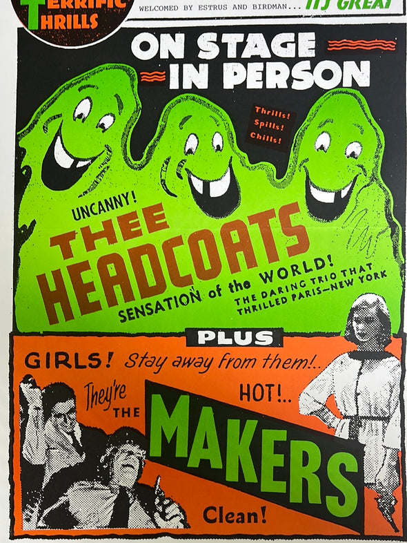 Thee Headcoats & The Makers - promo poster Estrus Records
