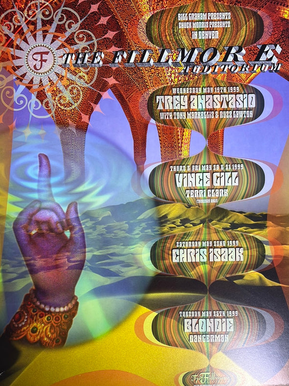 Trey Anastasio - 1999 Rex Ray poster Fillmore Auditorium San Fran 1st