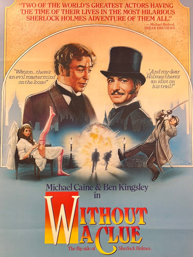 Without A Clue - 1988 movie poster original vintage