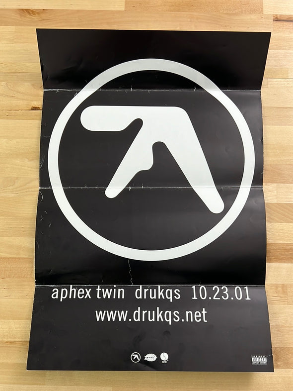Aphex Twin - 2001 Drukqs promo poster Warp Records