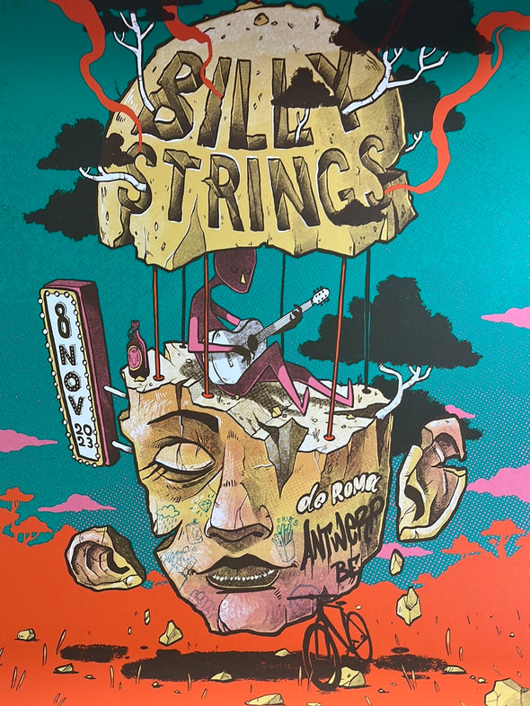 Billy Strings - 2023 Isaac Malakkai poster Antwerp, Belgium De Roma