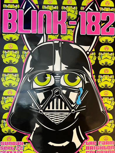 Blink 182 - 2013 Frank Kozik poster Brighton, CO The Farm