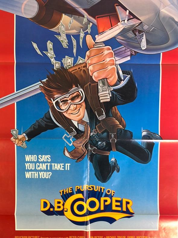 The Pursuit of D.B. Cooper - 1981 movie poster original vintage 27x41